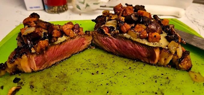 A prepared beef cut